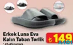 JUNO ERKEK LUNA EVA KALIN TABAN TERLİK JUNO ERKEK LUNA EVA KALIN TABAN TERLİK